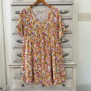 Vici Floral Babydoll Dress